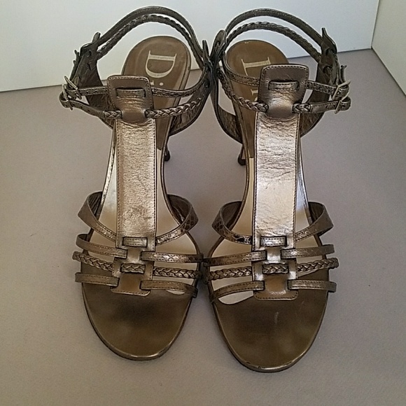 Dior Metallic Strappy Sandals - Picture 2 of 8